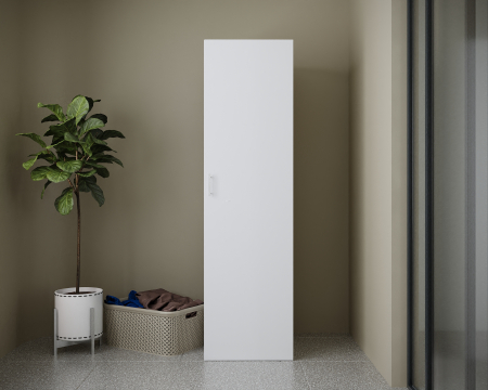 Dulap depozitare baie 54 x 194 x 54 cm Alb [1]
