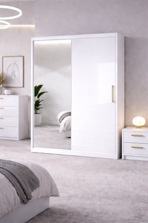 Dressing / Dulap - Dressing din mdf lucios Iulia 150x200