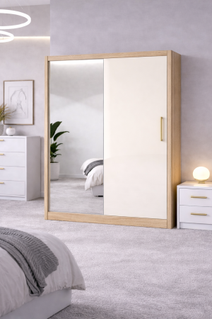 Dressing din mdf lucios Iulia 150x200