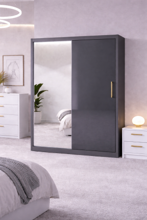 Dressing din mdf lucios Iulia 150x200