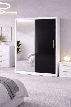 Dressing din mdf lucios Iulia 150x200