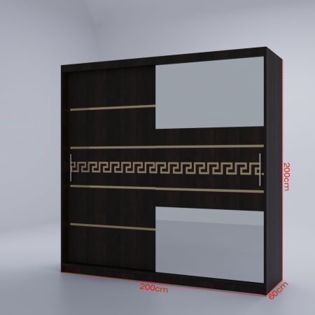 Dulap Venus Gold cu Oglinda Wenge 200*200 [4]