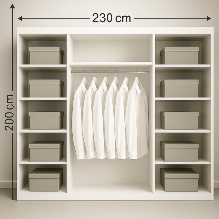 Dulap Venus Space 230*200 Cu Oglinda Wenge, [4]