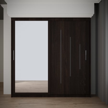 Mobila Dormitor - Dulap Venus Space cu Oglinda 200*200 Wenge,