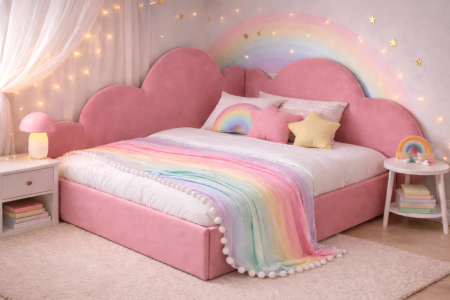 Pat Copii cu Lada de Depozitare  Adelin