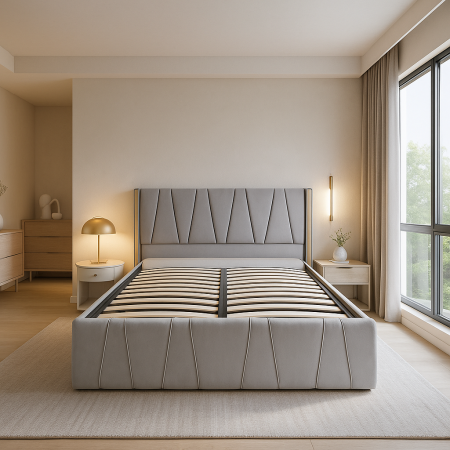 Pat Eva Tapitat cu Somiera rabatabila [2]