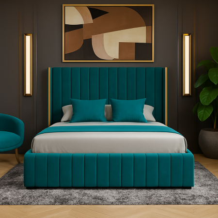 Pat Golden Tapitat cu Somiera Rabatabila