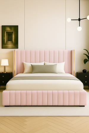 Pat Golden Tapitat cu Somiera Rabatabila