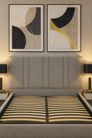 Pat HUGO cu Saltea Inclusa si Somiera Rabatabila [2]