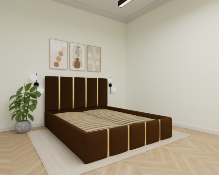 Pat Milano Tapitat cu Somiera Rabatabila [1]