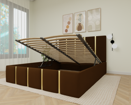 Pat Milano Tapitat cu Somiera Rabatabila [2]