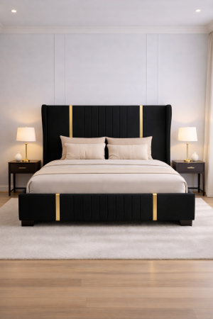 Patul Tapițat Hawaii cu Somieră Rabatabilă