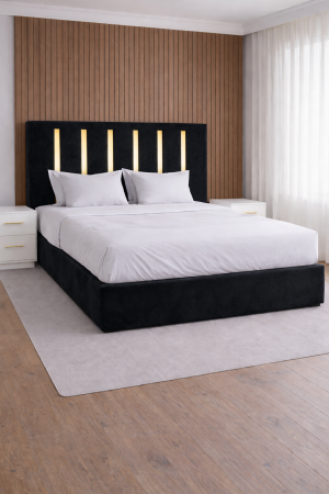 Pat Tapițat ZOE cu Somieră Rabatabilă