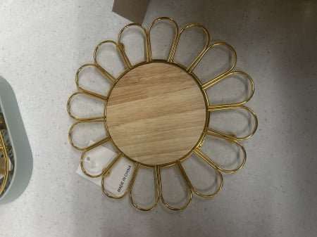 SUPORT OALA DIN LEMN SI METAL 19.5CM [1]