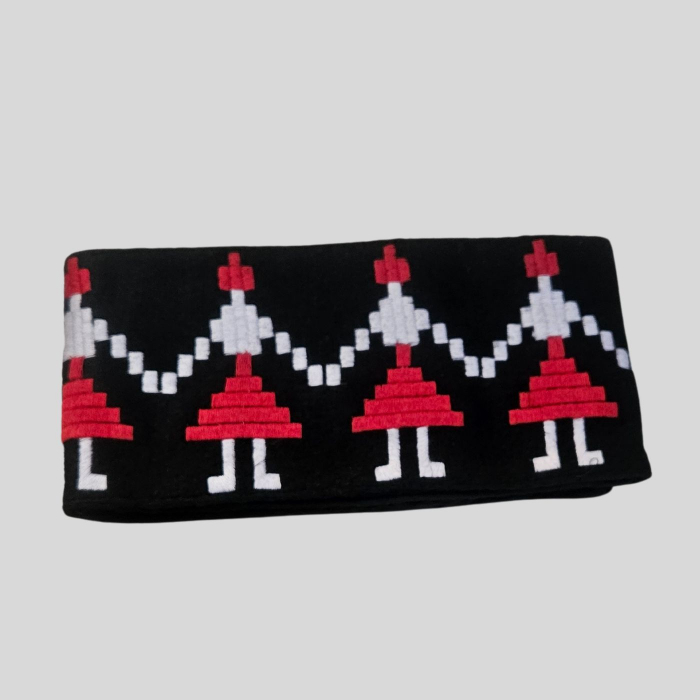 Brâu tradițional româncuțe culoare neagră [2]