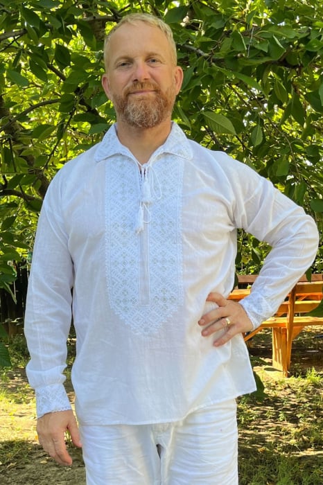 Cămașă tradițională Filimon broderie argintie [2]