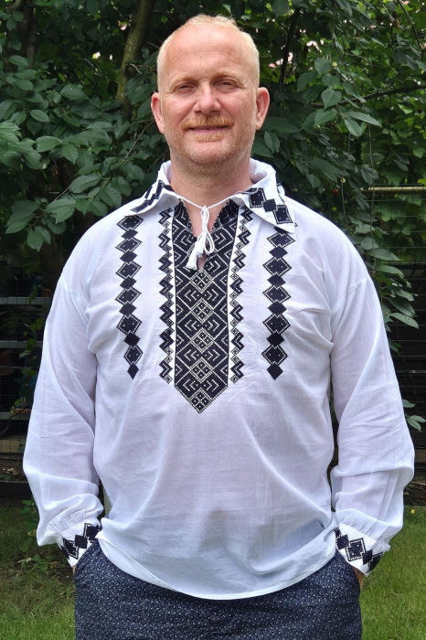 Cămașă tradițională Liviu broderie verde [1]