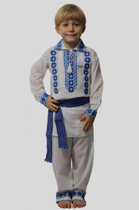 Compleu baieti Marcel broderie albastră [2]