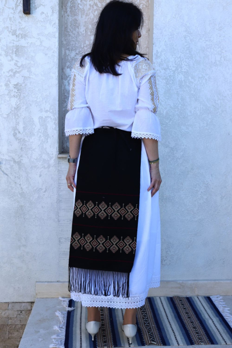 Fotă damă tradițională model geometric romb [2]