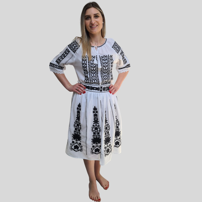 Fusta dama Monica culoare albă [4]