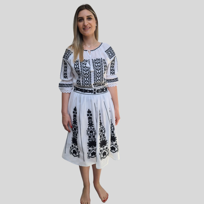 Fusta dama Monica culoare albă [2]