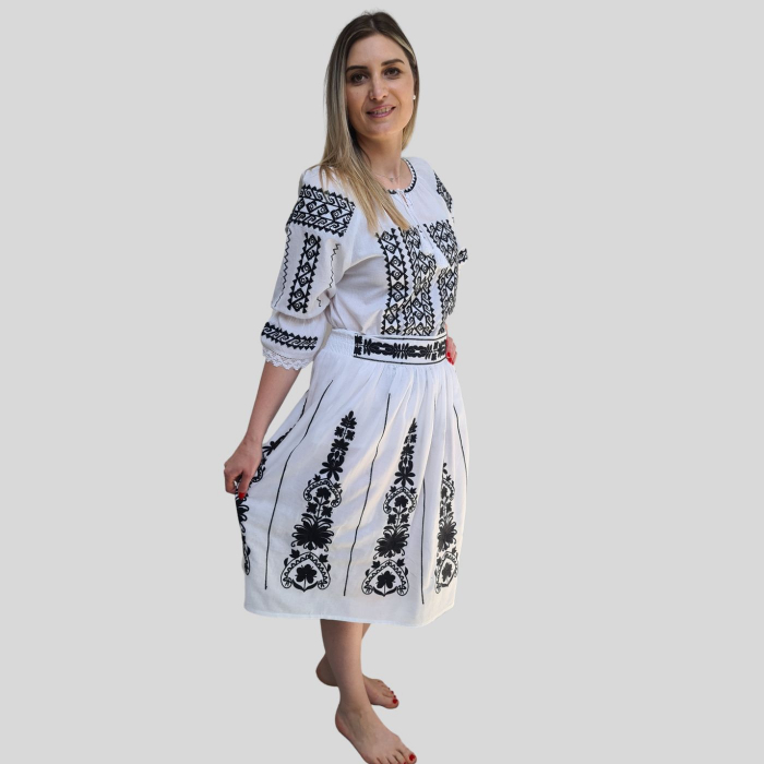 Fusta dama Monica culoare albă [3]