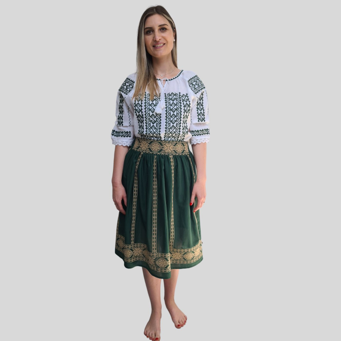 Fusta dama Liliana culoare verde [4]