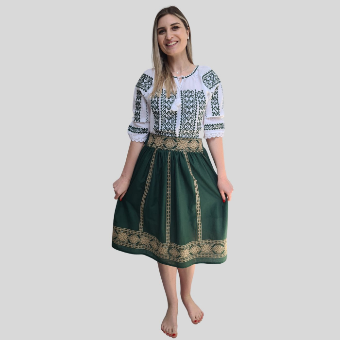 Fusta dama Liliana culoare verde [3]