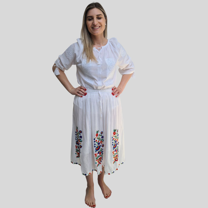 Fusta dama Ioana culoare albă [3]