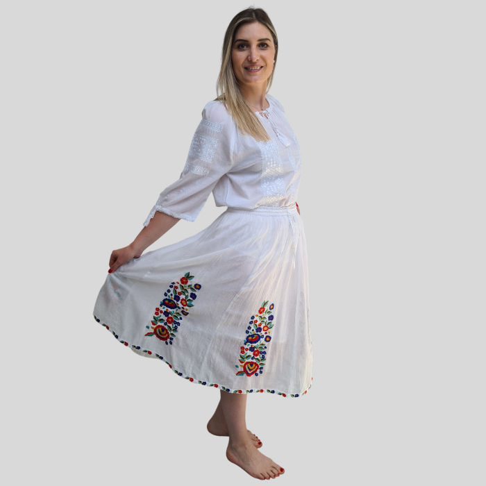 Fusta dama Ioana culoare albă [2]