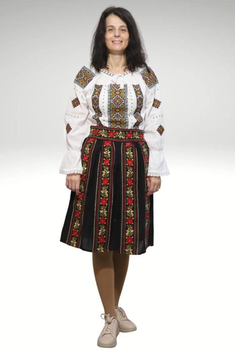 Fusta dama neagra flori de toamna [2]