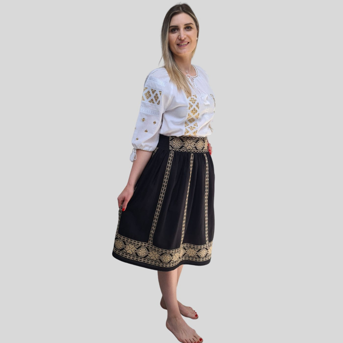 Fusta dama Liliana culoare neagră [4]