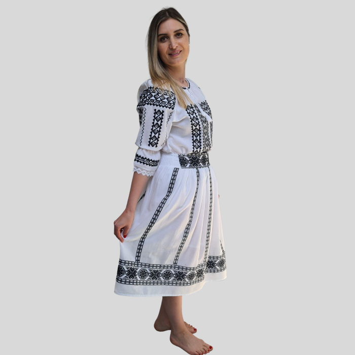 Fusta dama Liliana culoare albă [3]