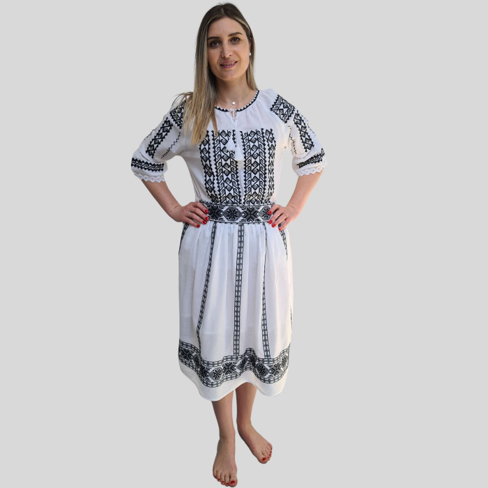 Fusta dama Liliana culoare albă [2]