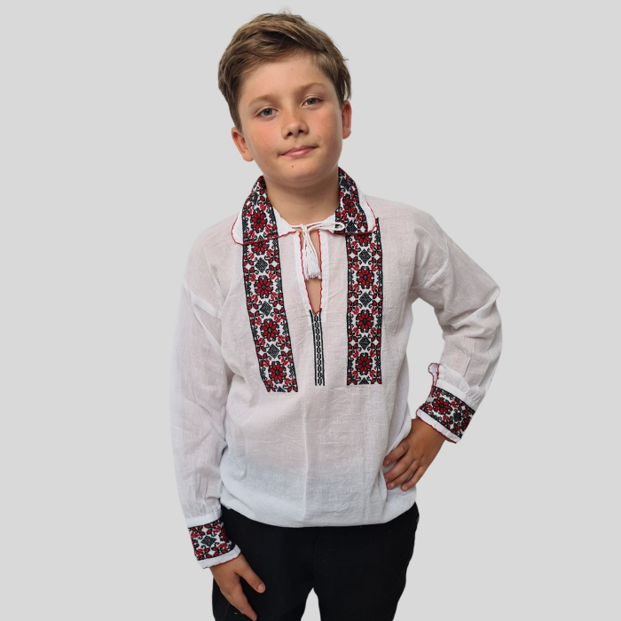 Ie băieți Matia broderie rosie [2]