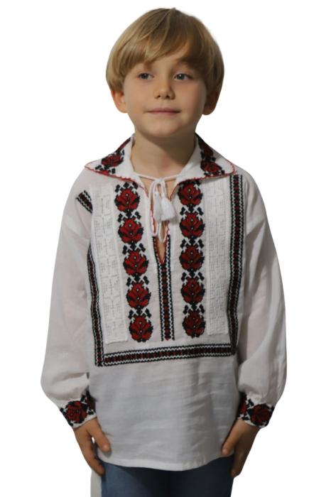 Ie băieți Pinufie broderie rosie [3]