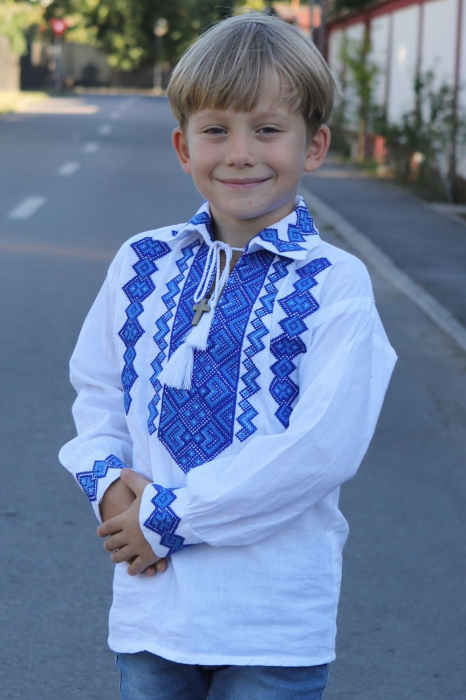 Ie băieți Liviu broderie albastra [3]