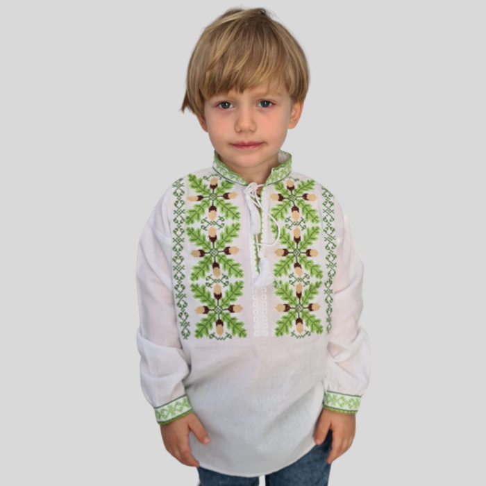 Ie băieți Paraschiv broderie verde [3]