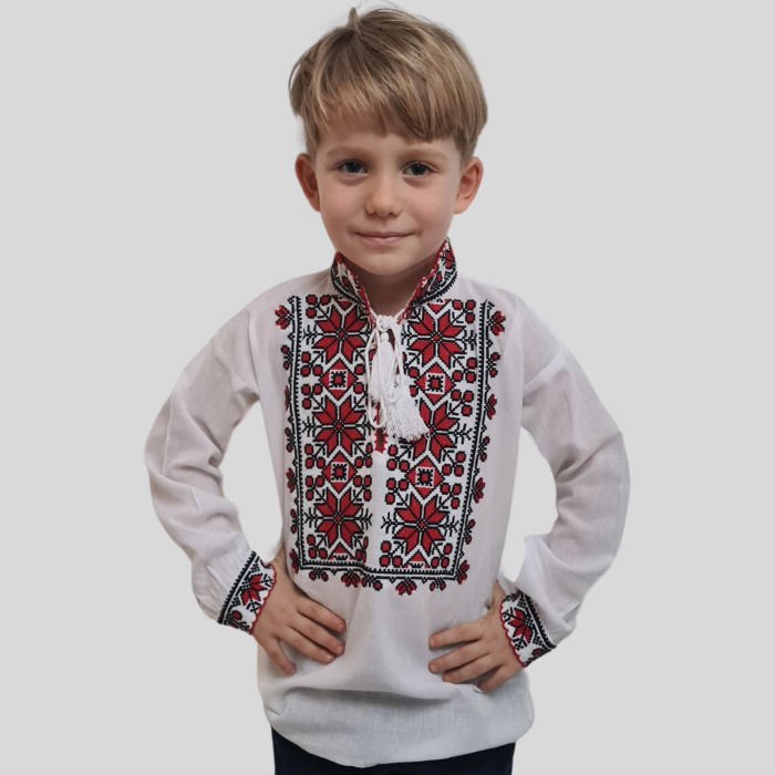 Ie băieți Stelu broderie roșie [2]