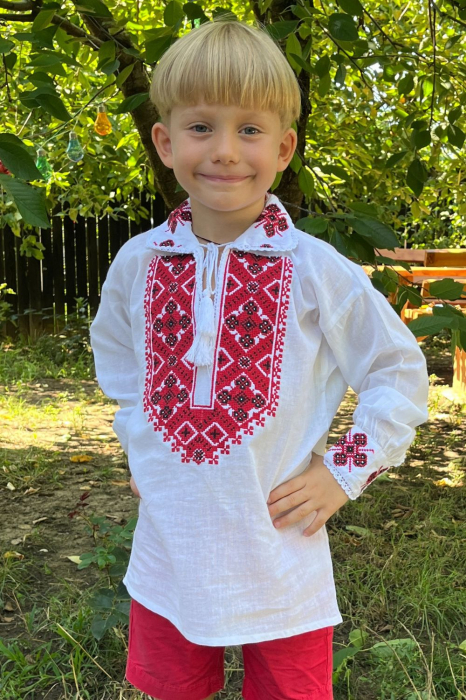 Ie băieți Filimon broderie rosie [2]