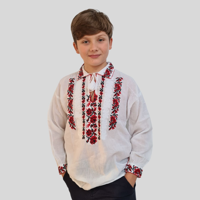 Ie băieți Gabriel broderie roșie [2]
