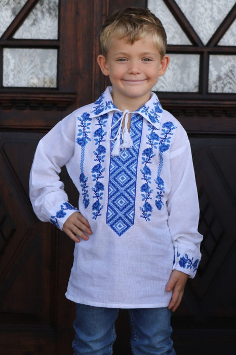 Ie băieți Adelyn broderie albastra [3]