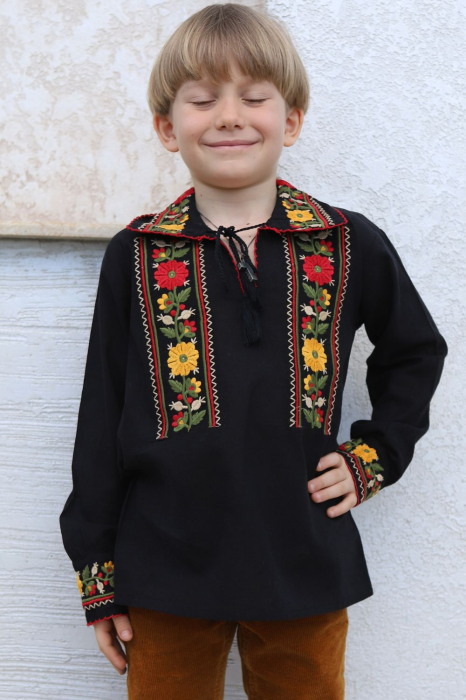 Ie băieți Flori de toamna neagra [2]