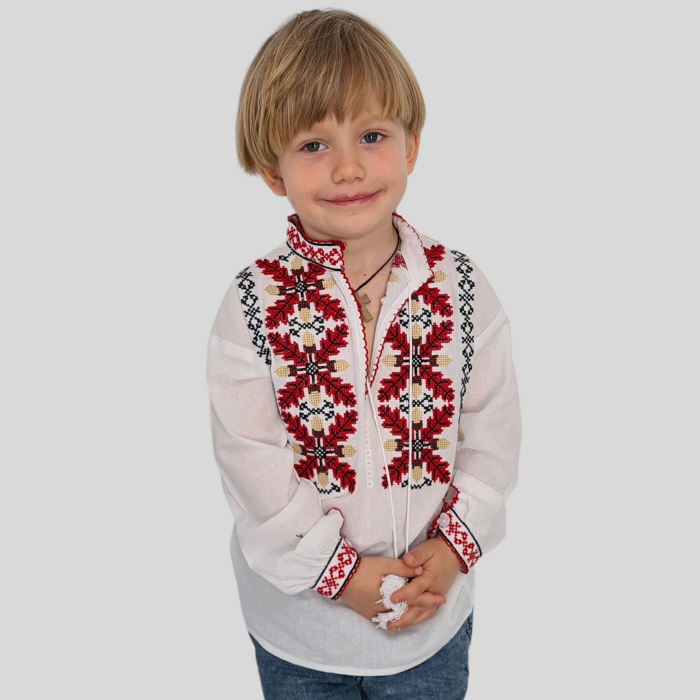 Ie băieți Paraschiv broderie roșie [2]