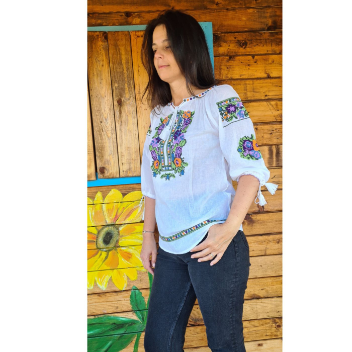 Ie damă Pelaghia broderie mov [2]