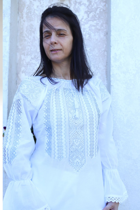 Ie damă Aurelia broderie argintie [3]