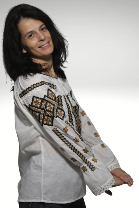 Ie damă Anania broderie maro [4]