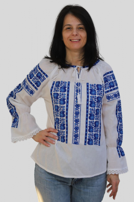 Ie damă Elsa broderie albastra [2]