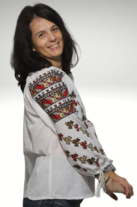 Ie damă Efremia broderie maro [3]