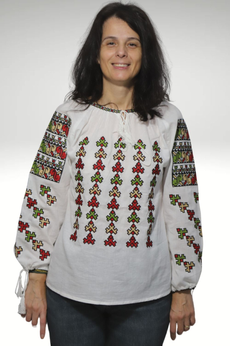 Ie damă Efremia broderie verde [3]